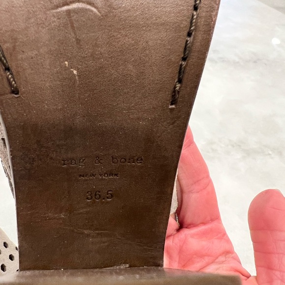 Rag & Bone gray-brown suede shoes (36.5) - Picture 7 of 8